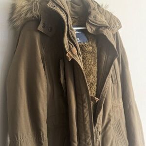 American Eagle Outfitters Fleece-Lined Parka Jacket (with Faux Fur!)